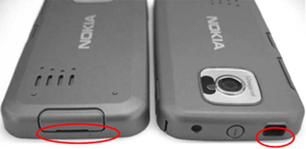 Σημεία ραγισμάτων πίσω πρόσοψης Nokia 7610 Supernova Σημεία ραγισμάτων πίσω πρόσοψης Nokia 7610 Supernova