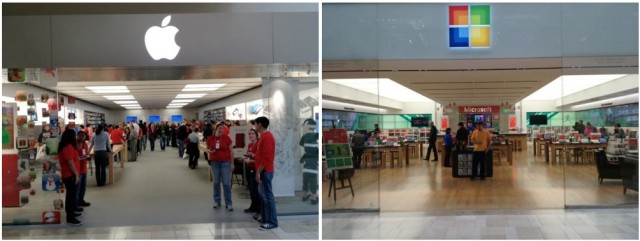Apple Store VS Microsoft Store